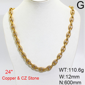Fashion Copper Necklace  F6N403658homb-905