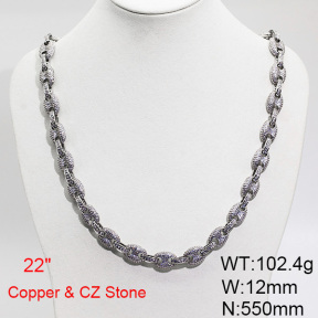 Fashion Copper Necklace  F6N403659hohb-905