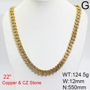 Fashion Copper Necklace  F6N403661hkob-905