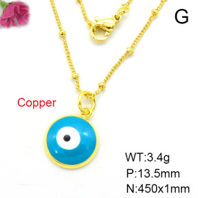 Fashion Copper Necklace  F7N300001aahl-L002