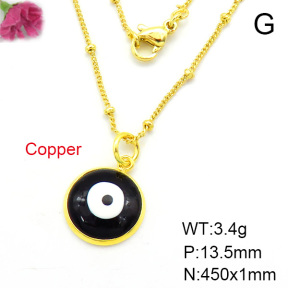 Fashion Copper Necklace  F7N300002aahl-L002