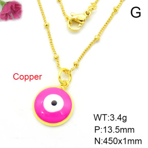 Fashion Copper Necklace  F7N300003aahl-L002