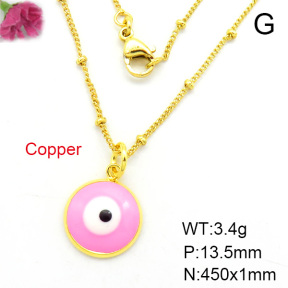 Fashion Copper Necklace  F7N300004aahl-L002