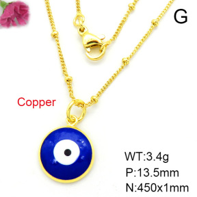 Fashion Copper Necklace  F7N300005aahl-L002