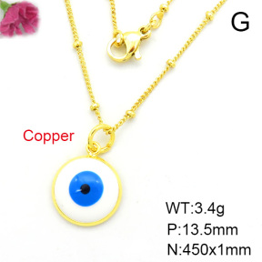 Fashion Copper Necklace  F7N300007aahl-L002