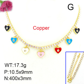 Fashion Copper Necklace  F7N400038vihb-L002