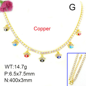 Fashion Copper Necklace  F7N400042aija-L002