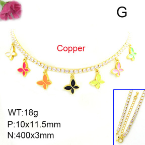 Fashion Copper Necklace  F7N400045biib-L002