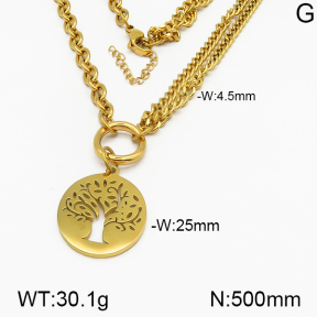 SS Necklace  5N2000626ahjb-706