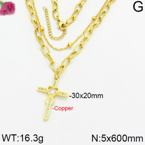 Fashion Copper Necklace  F2N400124ahlv-J17