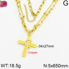 Fashion Copper Necklace  F2N400125ahlv-J17