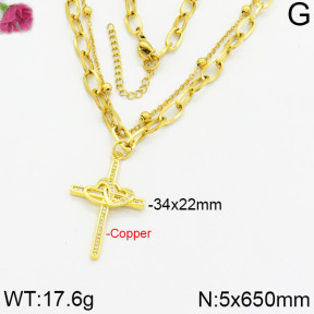 Fashion Copper Necklace  F2N400127ahlv-J17