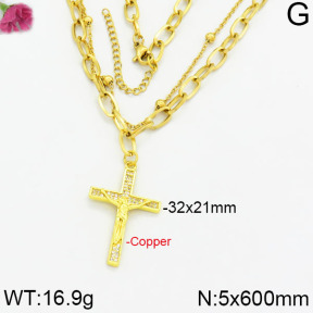 Fashion Copper Necklace  F2N400128ahlv-J17