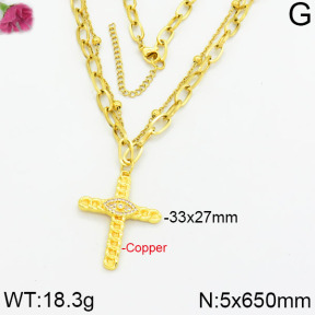 Fashion Copper Necklace  F2N400129ahlv-J17