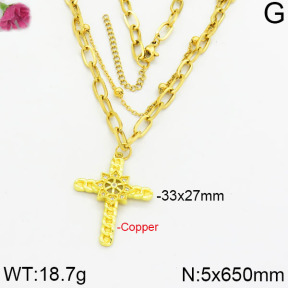 Fashion Copper Necklace  F2N400130ahlv-J17
