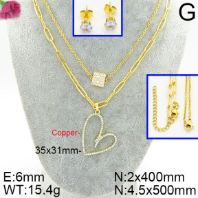 Fashion Copper Sets  F2S000236aivb-J48