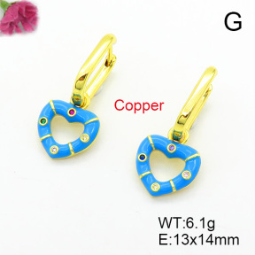 Fashion Brass Earrings