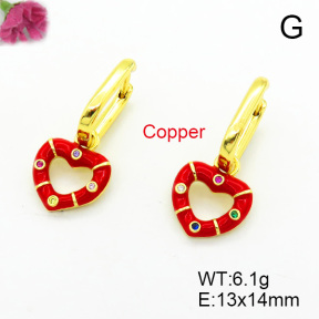 Fashion Brass Earrings