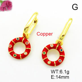 Fashion Brass Earrings