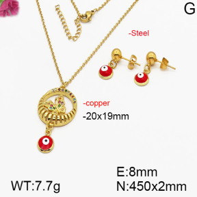 Fashion Copper Sets  F5S000256ahjb-J111