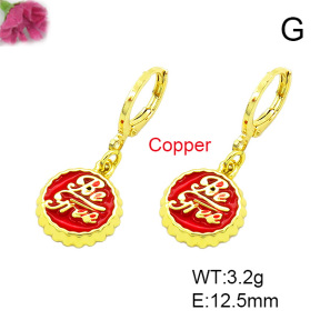 Fashion Copper Earrings  F7E300043baka-L002