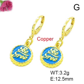 Fashion Copper Earrings  F7E300044baka-L002