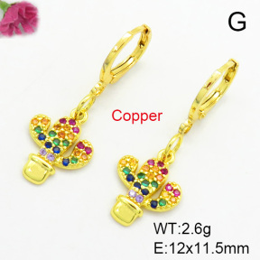 Fashion Copper Earrings  F7E400010aakm-L002