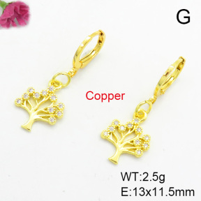 Fashion Copper Earrings  F7E400023baka-L002