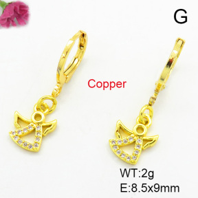 Fashion Copper Earrings  F7E400044aajm-L002