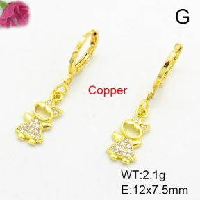 Fashion Copper Earrings  F7E400046baka-L002