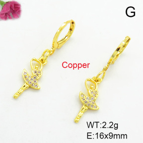 Fashion Copper Earrings  F7E400051aajm-L002