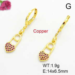 Fashion Copper Earrings  F7E400053aakm-L002