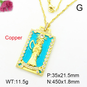 Fashion Copper Necklace  F7N300056vbnb-L002