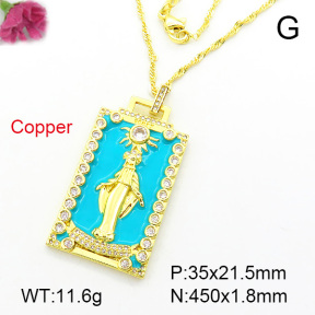 Fashion Copper Necklace  F7N300058vbnb-L002