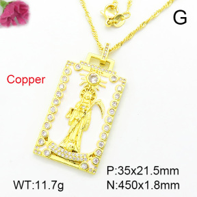 Fashion Copper Necklace  F7N300062vbnb-L002