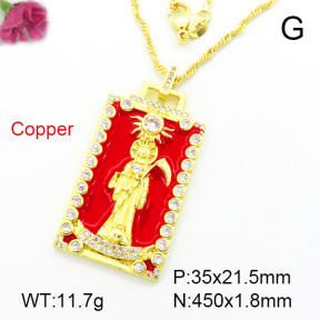 Fashion Copper Necklace  F7N300063vbnb-L002