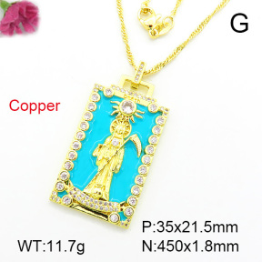 Fashion Copper Necklace  F7N300064vbnb-L002