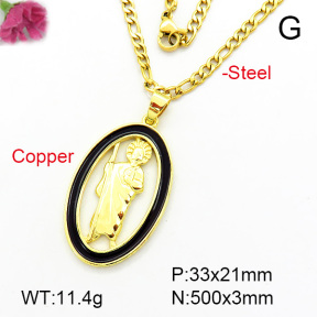 Fashion Copper Necklace  F7N300065avja-L002
