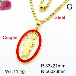 Fashion Copper Necklace  F7N300066avja-L002