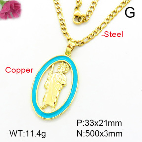 Fashion Copper Necklace  F7N300067avja-L002