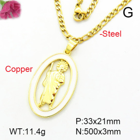 Fashion Copper Necklace  F7N300068avja-L002