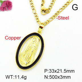 Fashion Copper Necklace  F7N300070avja-L002