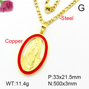 Fashion Copper Necklace  F7N300071avja-L002