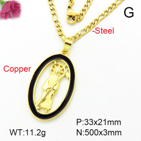 Fashion Copper Necklace  F7N300073avja-L002