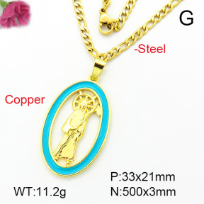 Fashion Copper Necklace  F7N300074avja-L002