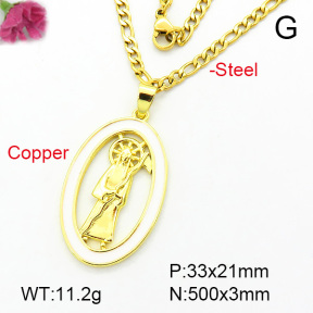 Fashion Copper Necklace  F7N300075avja-L002