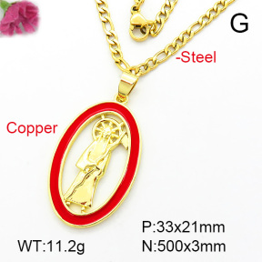 Fashion Copper Necklace  F7N300076avja-L002