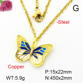 Fashion Copper Necklace  F7N300087vail-L002