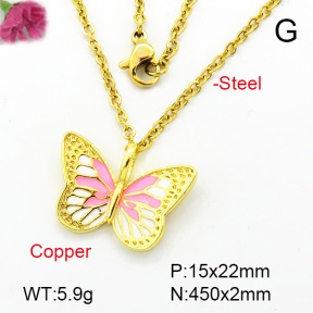 Fashion Copper Necklace  F7N300088vail-L002