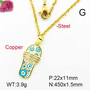 Fashion Copper Necklace  F7N300090ablb-L002